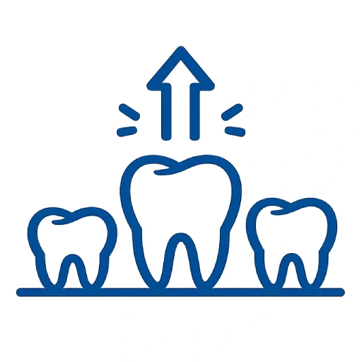 Ícone de dente representando o desenvolvimento da dentição
