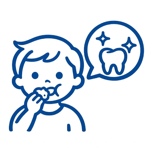 Ícone representativo de dificuldade na mastigação