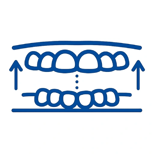 Ícone representativo de problemas de oclusão infantil