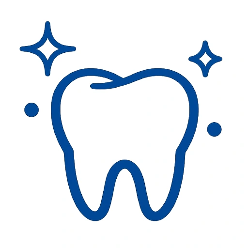Ícone representativo de primeira consulta dentária