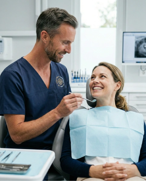 Paciente a recuperar o sorriso